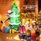 Multi Color 7 ft Inflatable Christmas Tree with LED Lights and Holiday Decor